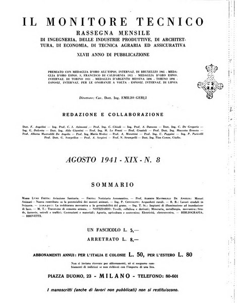 Il monitore tecnico giornale d'architettura, d'Ingegneria civile ed industriale, d'edilizia ed arti affini