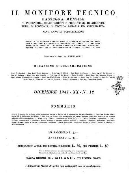 Il monitore tecnico giornale d'architettura, d'Ingegneria civile ed industriale, d'edilizia ed arti affini