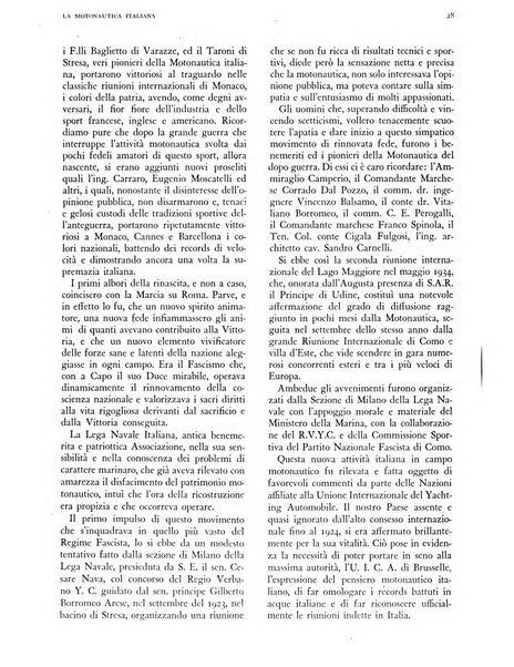 La motonautica italiana rivista ufficiale della reale Federazione italiana motonautica