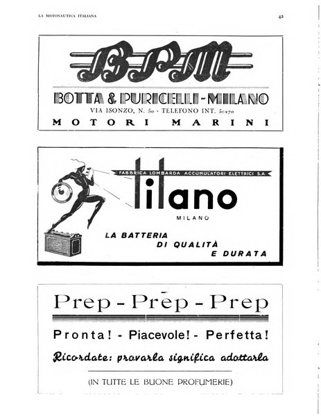 La motonautica italiana rivista ufficiale della reale Federazione italiana motonautica