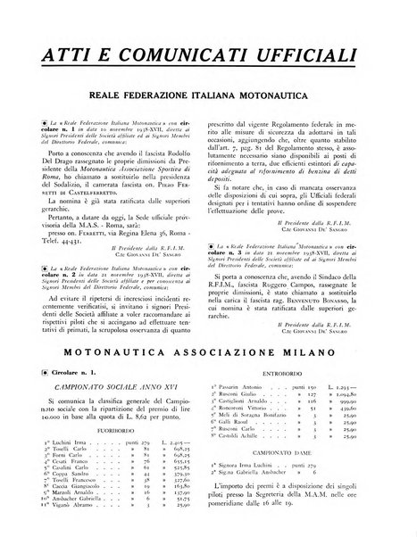 La motonautica italiana rivista ufficiale della reale Federazione italiana motonautica