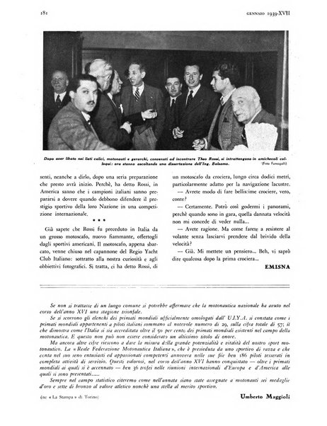 La motonautica italiana rivista ufficiale della reale Federazione italiana motonautica