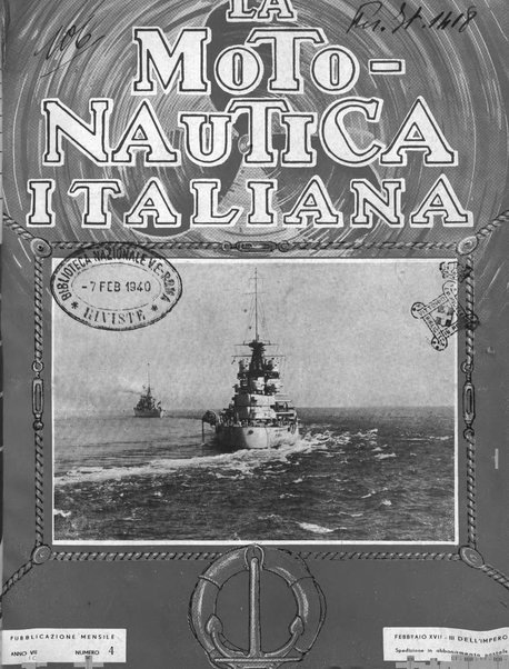 La motonautica italiana rivista ufficiale della reale Federazione italiana motonautica