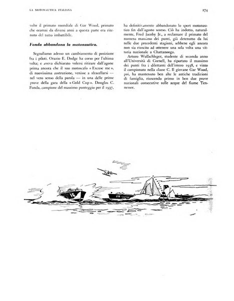 La motonautica italiana rivista ufficiale della reale Federazione italiana motonautica