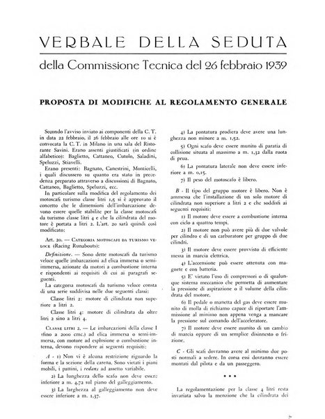 La motonautica italiana rivista ufficiale della reale Federazione italiana motonautica