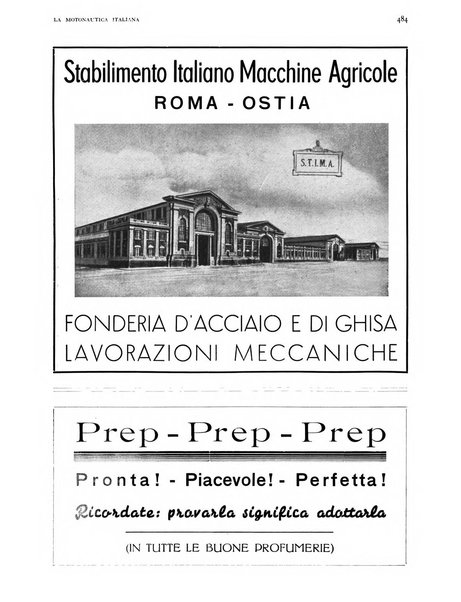 La motonautica italiana rivista ufficiale della reale Federazione italiana motonautica