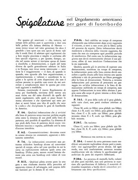 La motonautica italiana rivista ufficiale della reale Federazione italiana motonautica