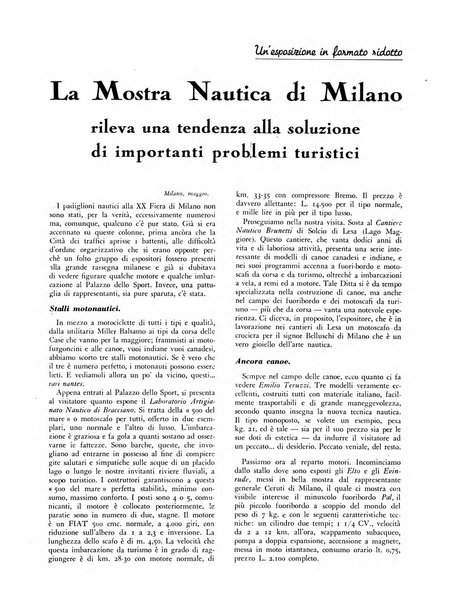 La motonautica italiana rivista ufficiale della reale Federazione italiana motonautica