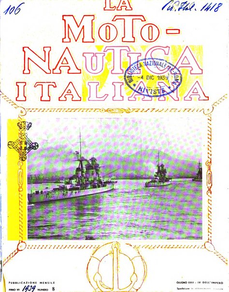 La motonautica italiana rivista ufficiale della reale Federazione italiana motonautica