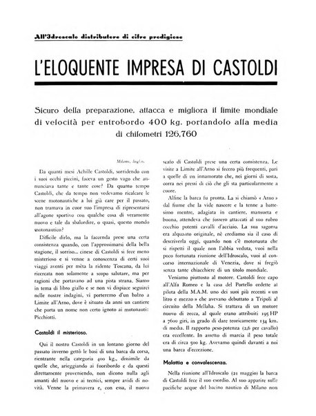 La motonautica italiana rivista ufficiale della reale Federazione italiana motonautica