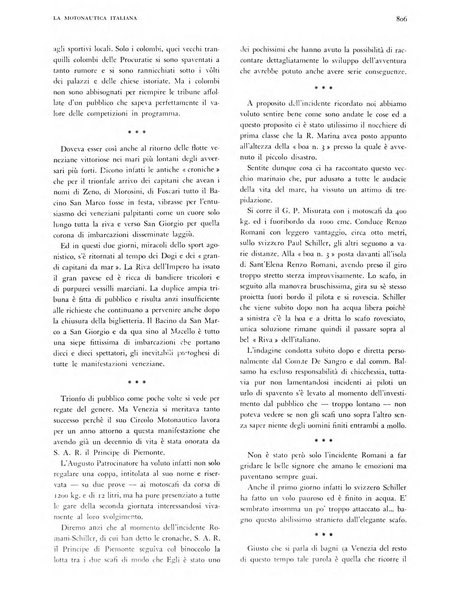 La motonautica italiana rivista ufficiale della reale Federazione italiana motonautica