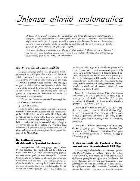 La motonautica italiana rivista ufficiale della reale Federazione italiana motonautica