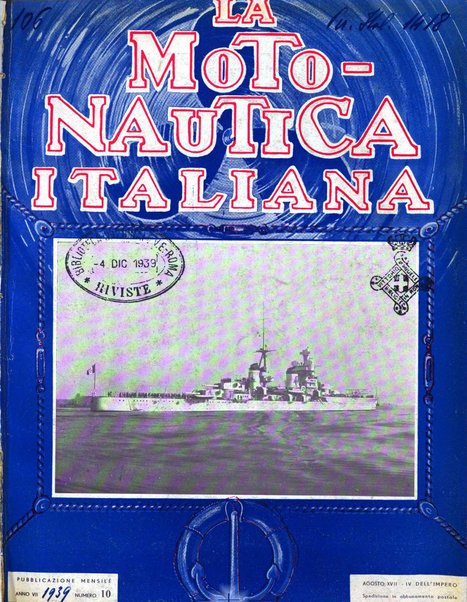 La motonautica italiana rivista ufficiale della reale Federazione italiana motonautica