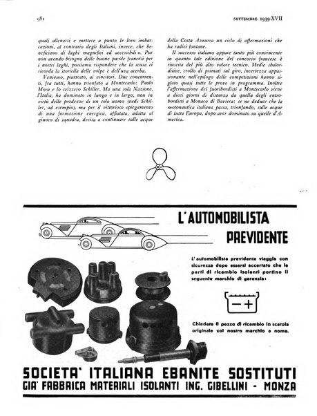 La motonautica italiana rivista ufficiale della reale Federazione italiana motonautica