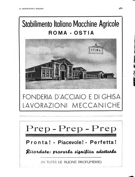 La motonautica italiana rivista ufficiale della reale Federazione italiana motonautica