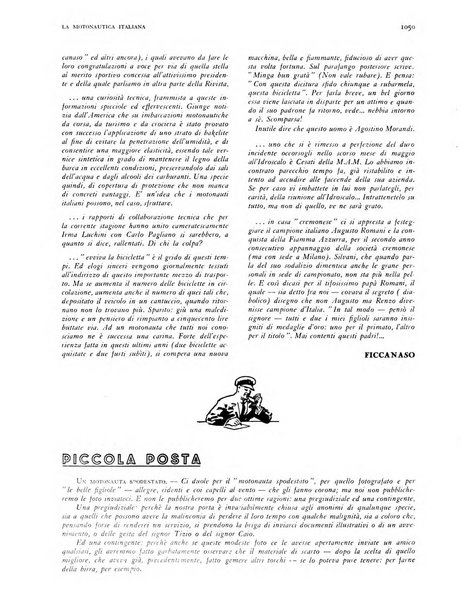 La motonautica italiana rivista ufficiale della reale Federazione italiana motonautica