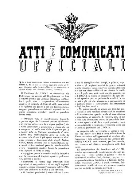 La motonautica italiana rivista ufficiale della reale Federazione italiana motonautica