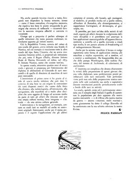 La motonautica italiana rivista ufficiale della reale Federazione italiana motonautica