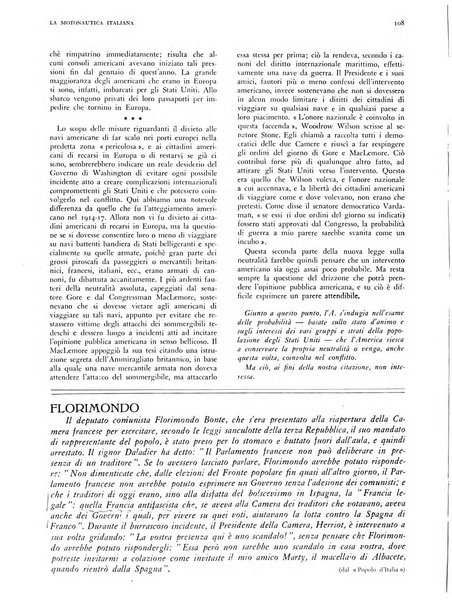 La motonautica italiana rivista ufficiale della reale Federazione italiana motonautica