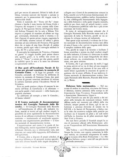 La motonautica italiana rivista ufficiale della reale Federazione italiana motonautica