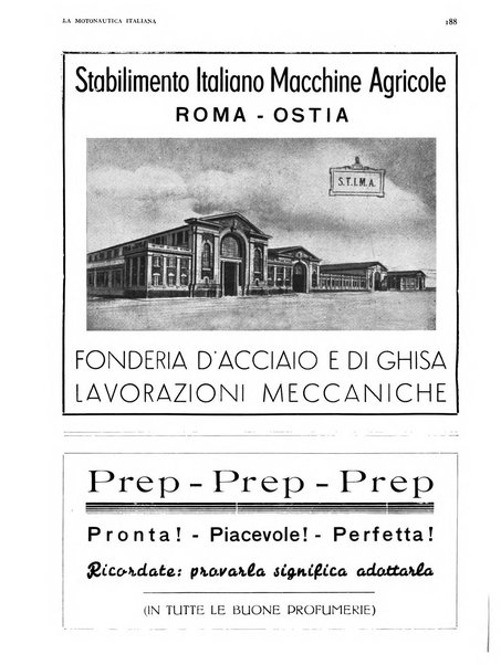 La motonautica italiana rivista ufficiale della reale Federazione italiana motonautica