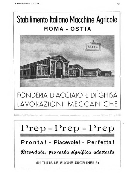 La motonautica italiana rivista ufficiale della reale Federazione italiana motonautica