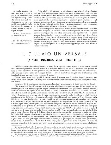 La motonautica italiana rivista ufficiale della reale Federazione italiana motonautica