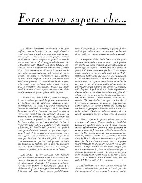 La motonautica italiana rivista ufficiale della reale Federazione italiana motonautica