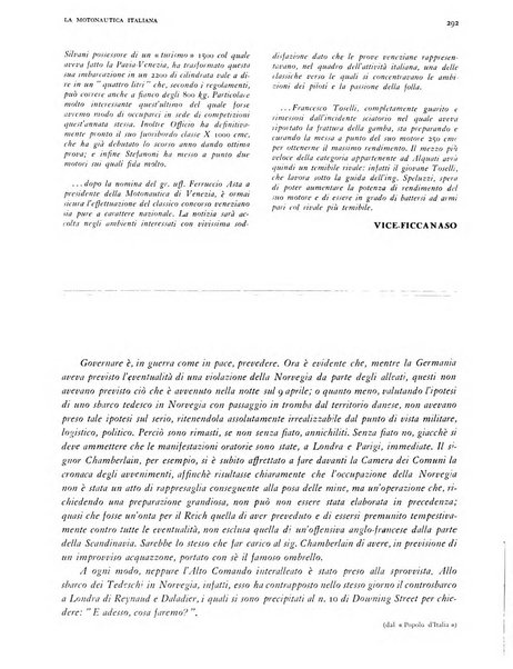 La motonautica italiana rivista ufficiale della reale Federazione italiana motonautica