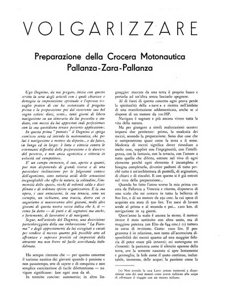 La motonautica italiana rivista ufficiale della reale Federazione italiana motonautica