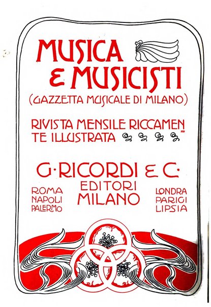 Musica e musicisti rivista illustrata bimestrale