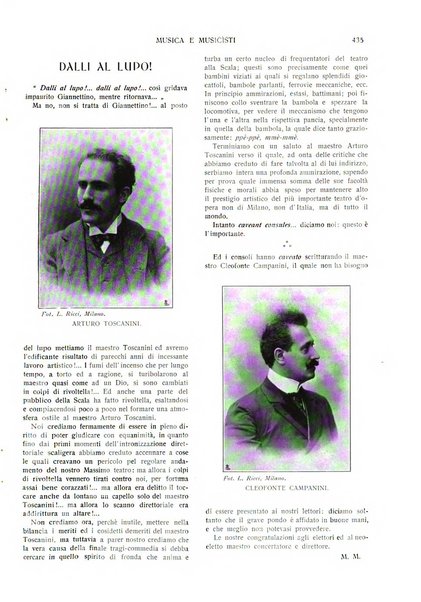 Musica e musicisti rivista illustrata bimestrale