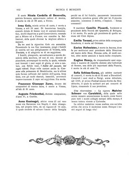 Musica e musicisti rivista illustrata bimestrale