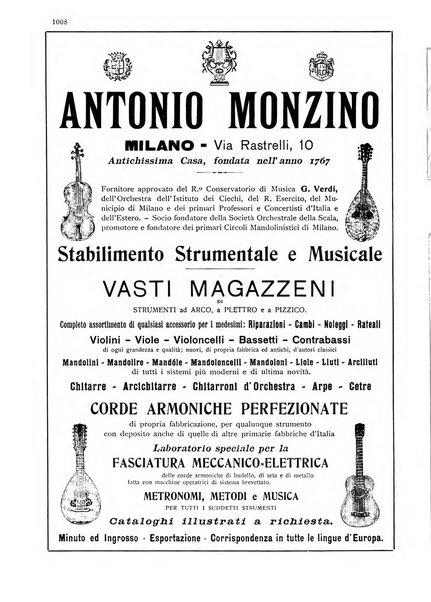 Musica e musicisti rivista illustrata bimestrale