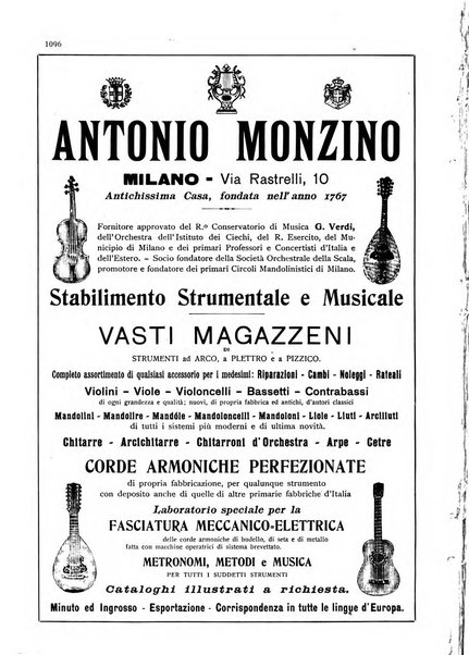 Musica e musicisti rivista illustrata bimestrale