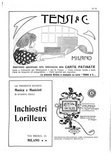 Musica e musicisti rivista illustrata bimestrale