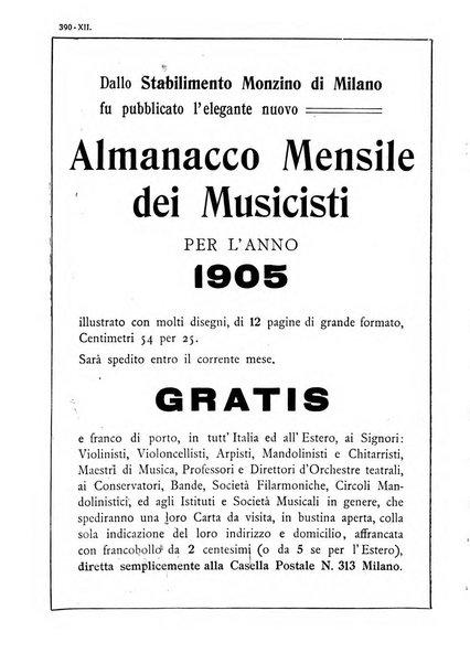 Musica e musicisti rivista illustrata bimestrale