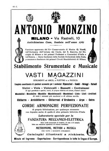 Musica e musicisti rivista illustrata bimestrale