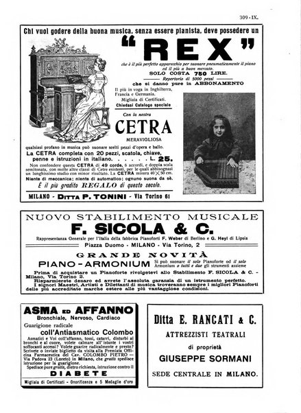 Musica e musicisti rivista illustrata bimestrale