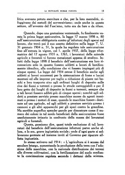 La mutualita rurale fascista rivista mensile della Federazione fascista mutue di malattia per i lavoratori agricoli