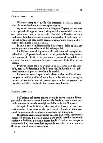 La mutualita rurale fascista rivista mensile della Federazione fascista mutue di malattia per i lavoratori agricoli