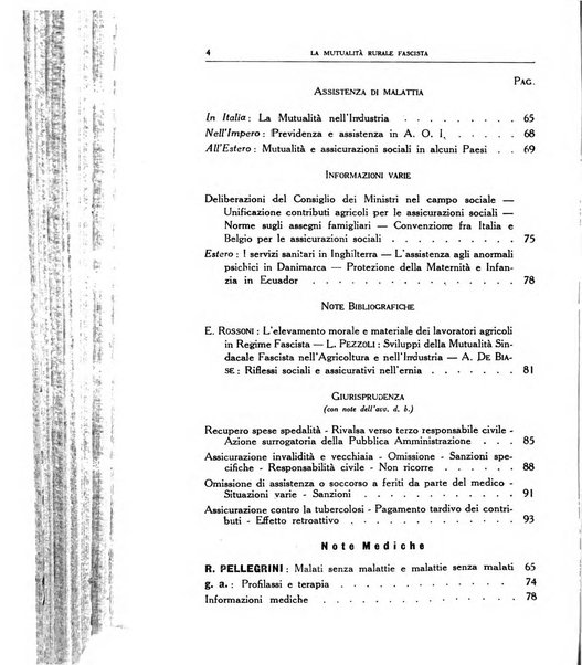 La mutualita rurale fascista rivista mensile della Federazione fascista mutue di malattia per i lavoratori agricoli