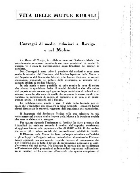 La mutualita rurale fascista rivista mensile della Federazione fascista mutue di malattia per i lavoratori agricoli