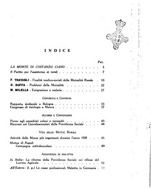 La mutualita rurale fascista rivista mensile della Federazione fascista mutue di malattia per i lavoratori agricoli