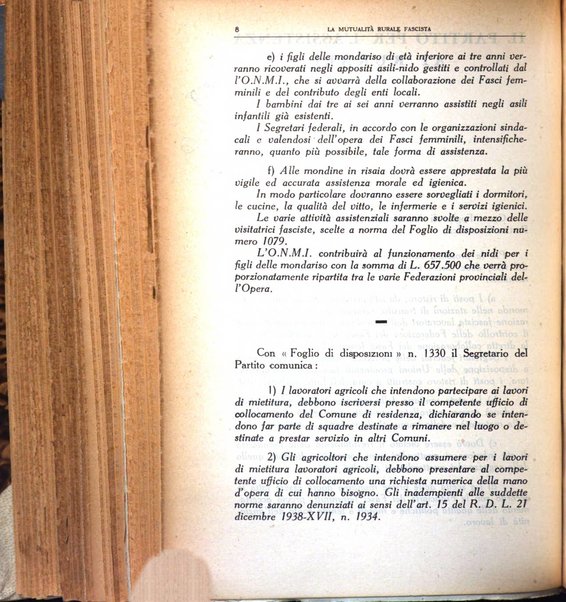 La mutualita rurale fascista rivista mensile della Federazione fascista mutue di malattia per i lavoratori agricoli