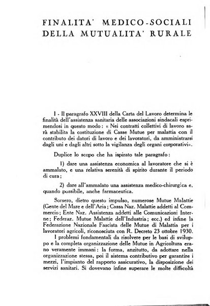 La mutualita rurale fascista rivista mensile della Federazione fascista mutue di malattia per i lavoratori agricoli