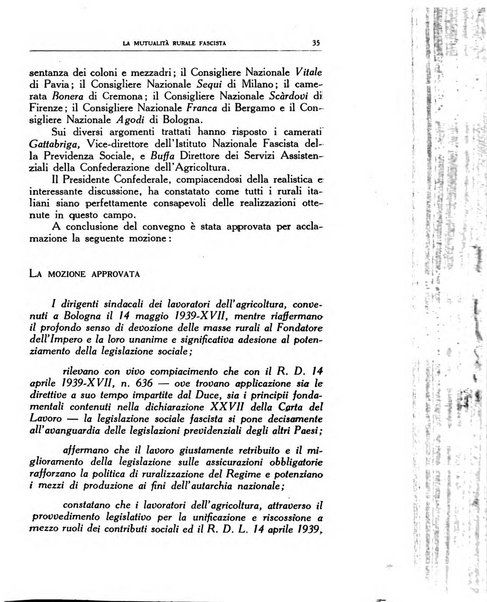 La mutualita rurale fascista rivista mensile della Federazione fascista mutue di malattia per i lavoratori agricoli