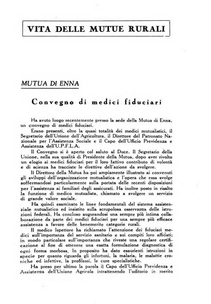 La mutualita rurale fascista rivista mensile della Federazione fascista mutue di malattia per i lavoratori agricoli