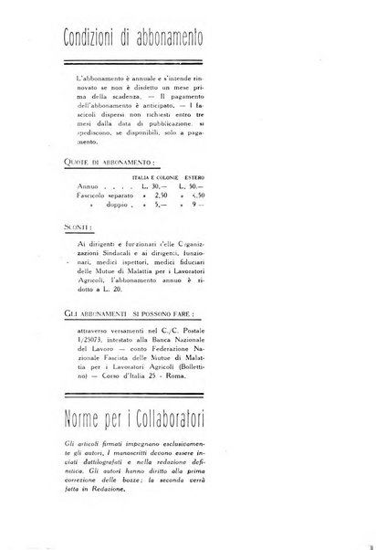 La mutualita rurale fascista rivista mensile della Federazione fascista mutue di malattia per i lavoratori agricoli