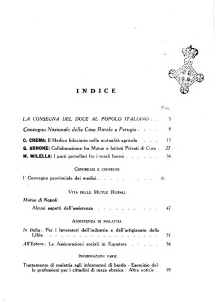 La mutualita rurale fascista rivista mensile della Federazione fascista mutue di malattia per i lavoratori agricoli